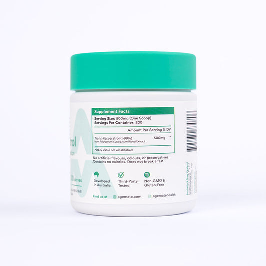 3-Pack of 100g Pure Resveratrol Powder for DNA Repair
